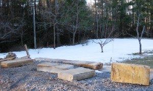 1 capstones dumped out of truck bed