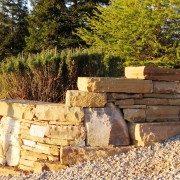 Retaining-Wall-Curve-with-Wallhead,-California-2012