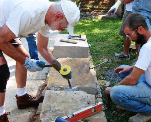 Dry stone walling courses & workshops in Asheville, NC