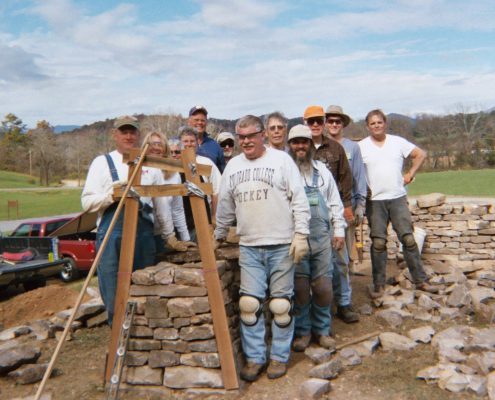 Dry stone walling courses & workshops in Asheville, NC