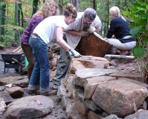 Dry stone walling courses & workshops in Asheville, NC