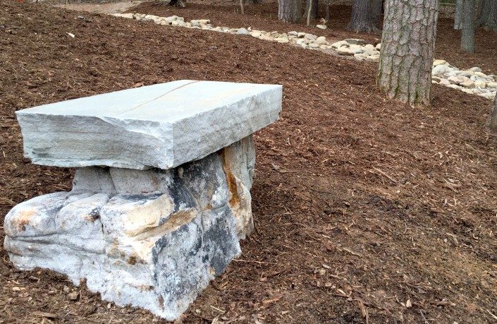 stone bench