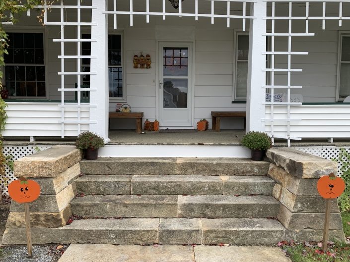 Sandstone Steps, Fences, and Landing, Pennsylvania 2019