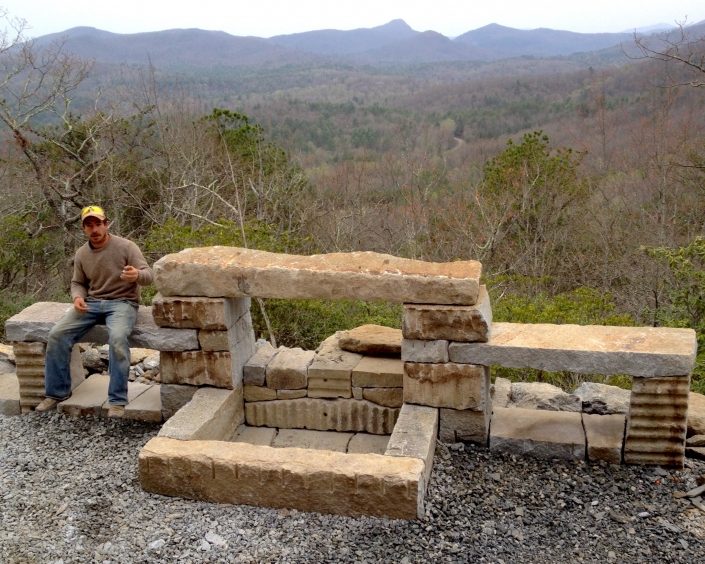 Granite Fire Feature with Matt Smith, North Carolina 2015