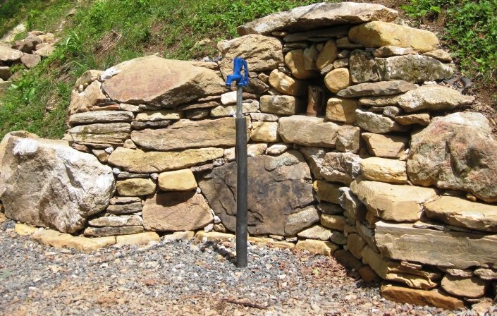 Sandstone, Granite, and Quartz Spring Shrine, North Carolina 2011