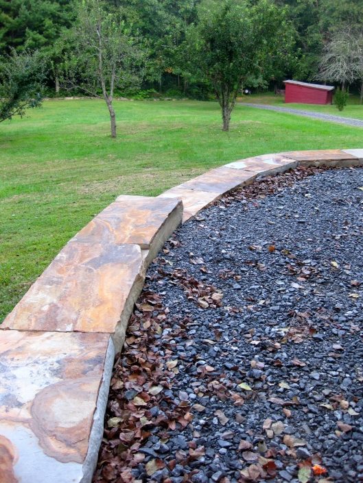 Sandstone Retaining Wall Caps, North Carolina 2015