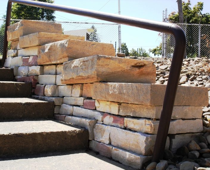 Sandstone Stepped Fence, Pennsylvania 2005