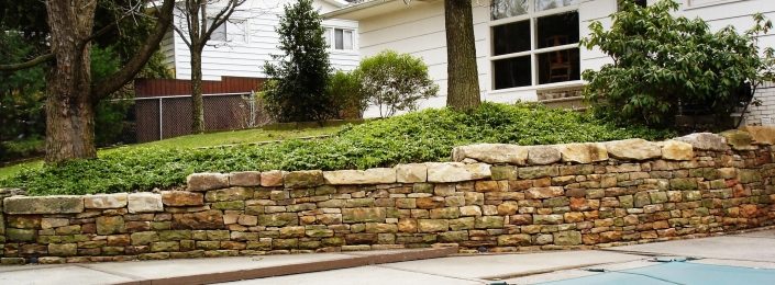 Sandstone Retaining Wall, Pennsylvania 2005