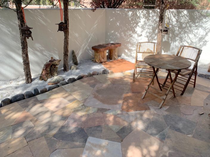 patio restored santa fe 2020 stone patio courtyard