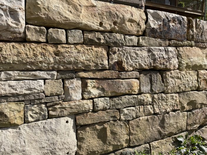 stone retaining wall