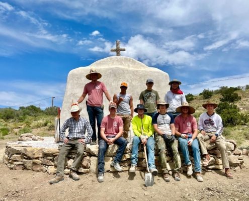 stone retaining wall restoration weeklong workshop